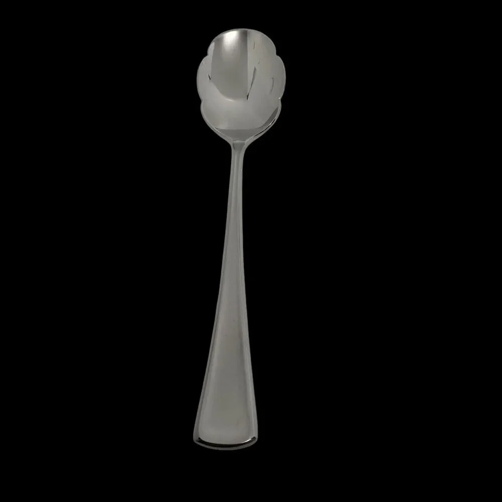 Gorham Stephanie Frosted Sugar Shell Spoon 18/8 Stainless Steel‎ Vintage RARE